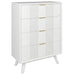 Elowen Acacia 4 Drawer Tallboy - White Wash