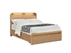 Belmont King Bed with LED Niche, USB & Drawers - Light Smoke