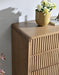 Belmont Fluted 5 Drawer Tallboy - Light Smoke