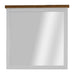 Brannon Hamptons Wall Mirror 100cm - Chestnut/White