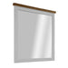 Brannon Hamptons Wall Mirror 100cm - Chestnut/White