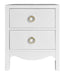 Kensal 2 Drawer Bedside Table - White