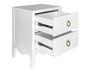 Kensal 2 Drawer Bedside Table - White