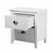 Nook 2 Drawer Bedside Table - White