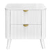 Tavana Sintered Stone 2 Drawer Bedside Table