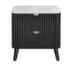 Tavana Sintered Stone 2 Drawer Bedside Table
