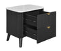 Tavana Sintered Stone 2 Drawer Bedside Table