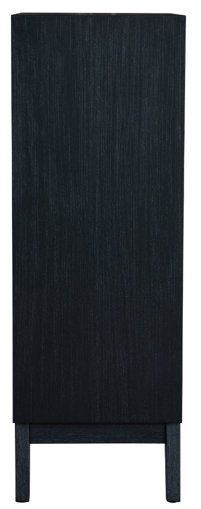 Ella 4 Drawer Tallboy - Brushed Black