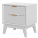 Aralyn 2 Drawer Bedside Table - White