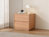 Kioto 2 Drawer Bedside Table - Natural