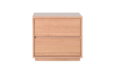 Kioto 2 Drawer Bedside Table - Natural