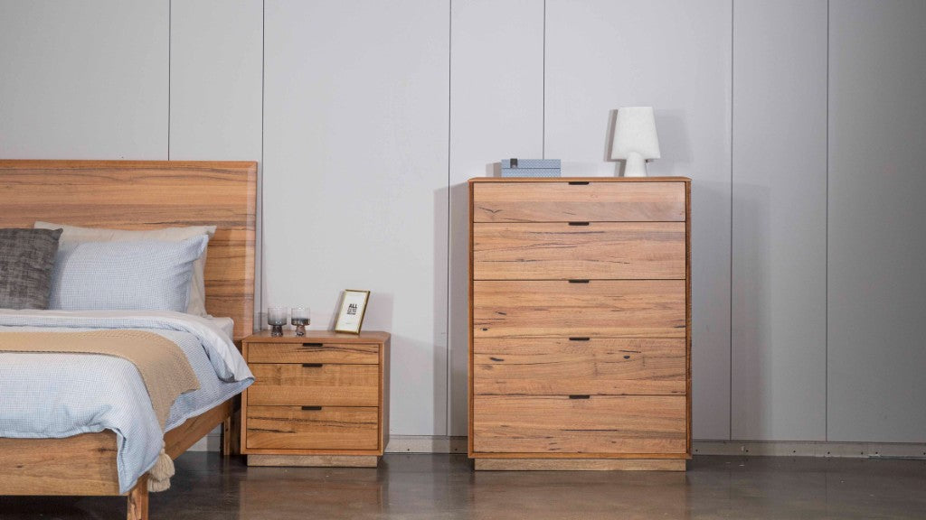 Galway Marri 5 Drawer Tallboy - Natural