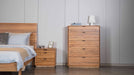Galway Marri 5 Drawer Tallboy - Natural