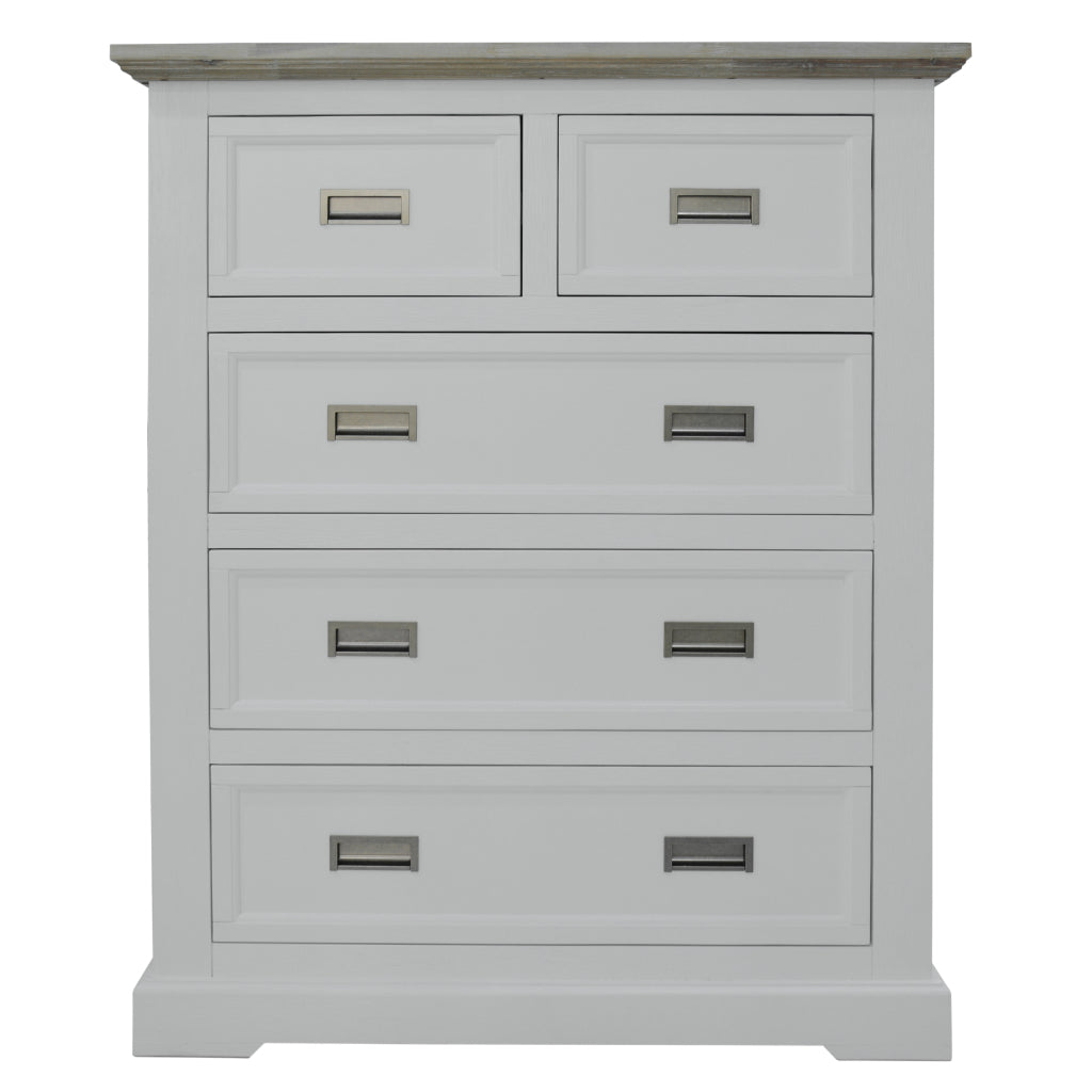 Seaview 5 Drawer Tallboy - Multi Colour