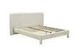 Willow Padded Upholstered Queen Bed - Oatmeal