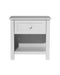 Milo 1 Drawer Bedside Table - White