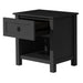 Milo 1 Drawer Bedside Table - Black