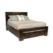 Timberline Queen Bed with Drawers - Charcoal Grey