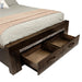 Timberline Queen Bed with Drawers - Charcoal Grey
