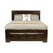 Timberline Queen Bed with Drawers - Charcoal Grey