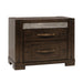 Timberline 2 Drawer Bedside Table - Charcoal Grey