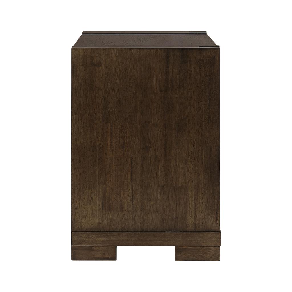 Timberline 2 Drawer Bedside Table - Charcoal Grey