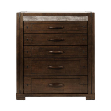Timberline 5 Drawer Tallboy - Charcoal Grey