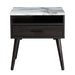 Nook 1 Drawer Bedside Table - Espresso/Oak