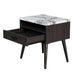 Nook 1 Drawer Bedside Table - Espresso/Oak