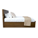 Solenne Gas Lift King Bed with USB - Smoke