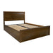 Solenne Gas Lift King Bed with USB - Smoke