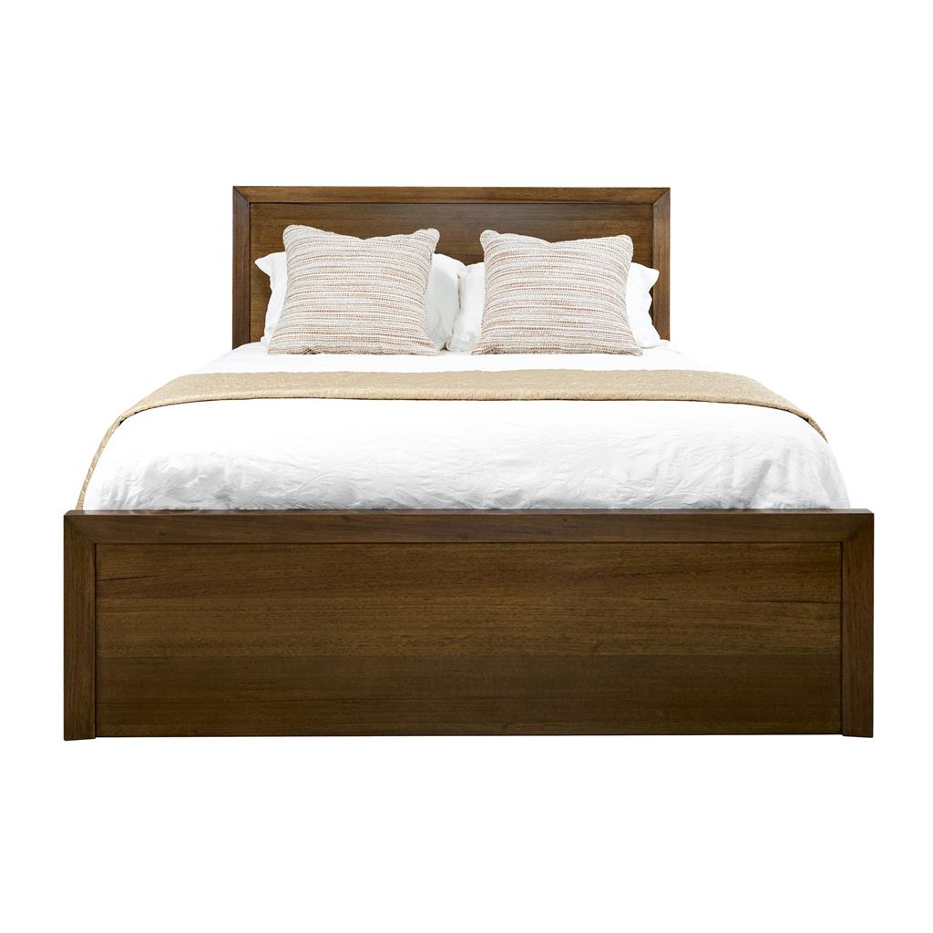 Solenne Gas Lift King Bed with USB - Smoke