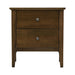 Solenne 2 Drawer Bedside Table - Smoke