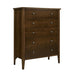 Solenne 5 Drawer Tallboy - Smoke