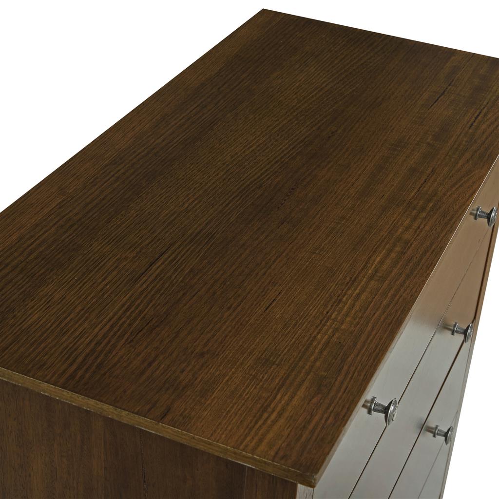 Solenne 5 Drawer Tallboy - Smoke