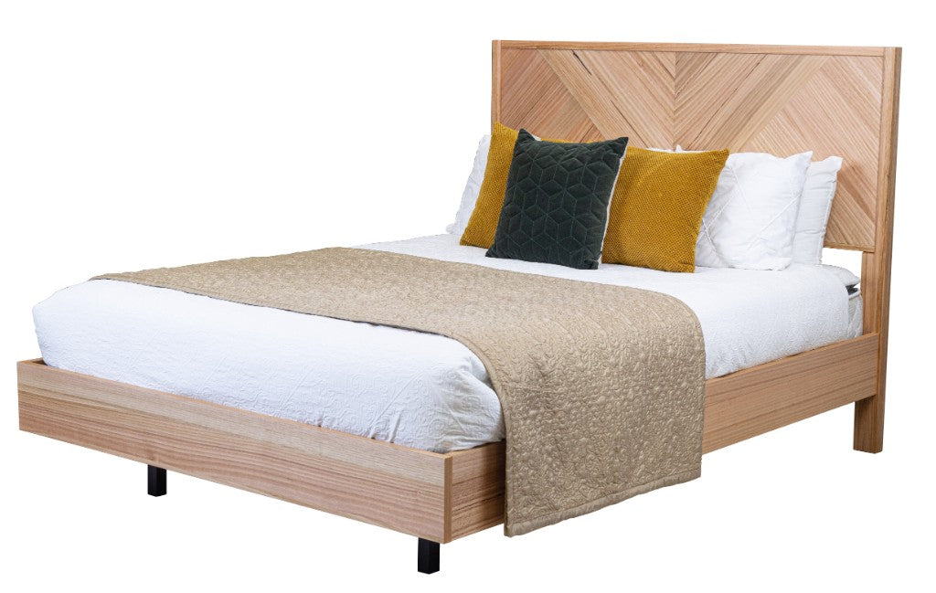 Perisher Queen Bed - Natural