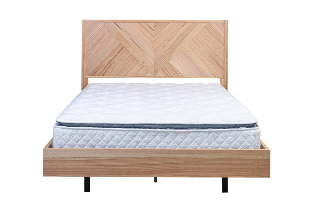 Perisher Queen Bed - Natural