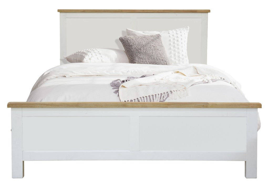Driftwood King Bed - Oak/White