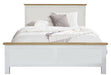 Driftwood King Bed - Oak/White