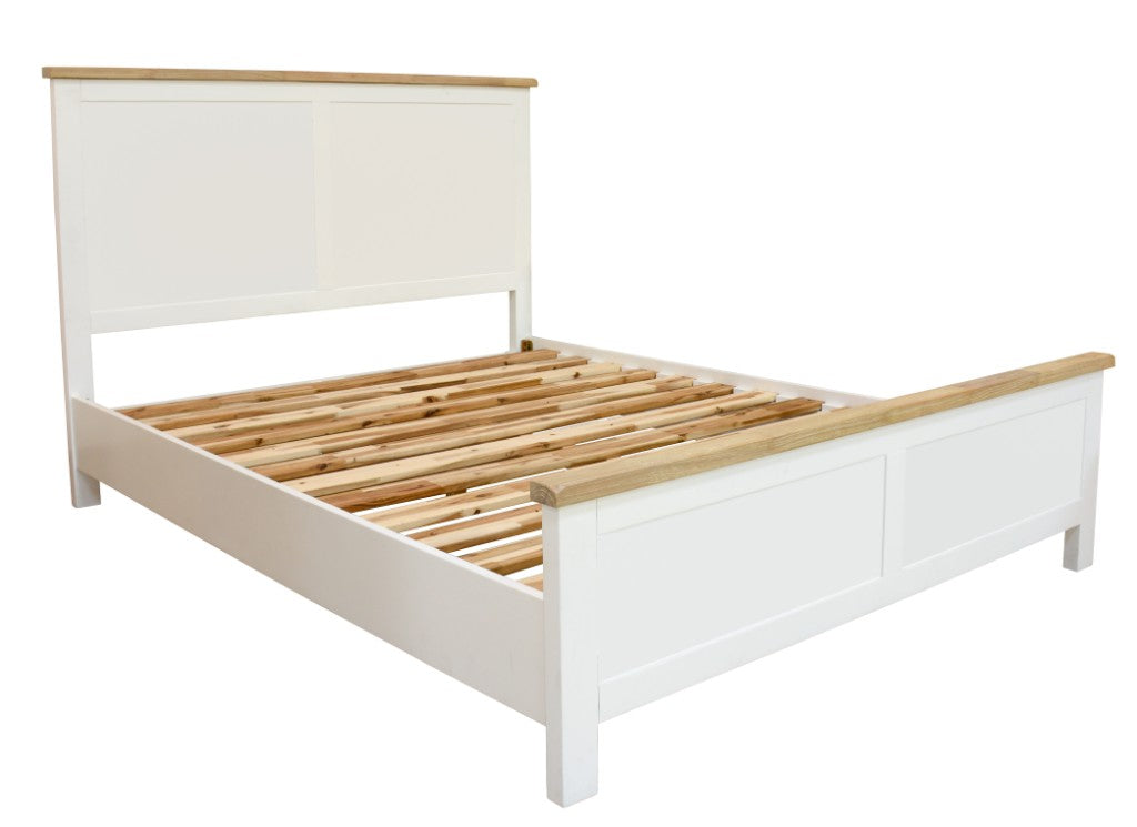 Driftwood King Bed - Oak/White