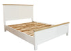Driftwood King Bed - Oak/White