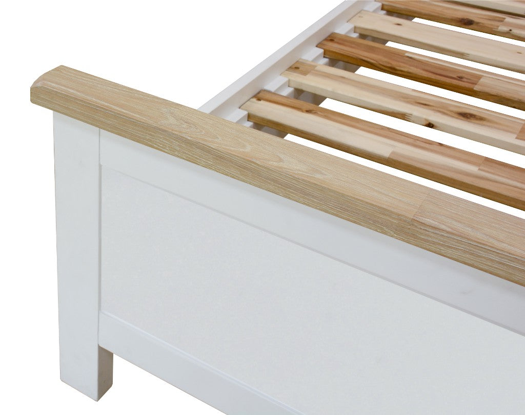 Driftwood King Bed - Oak/White