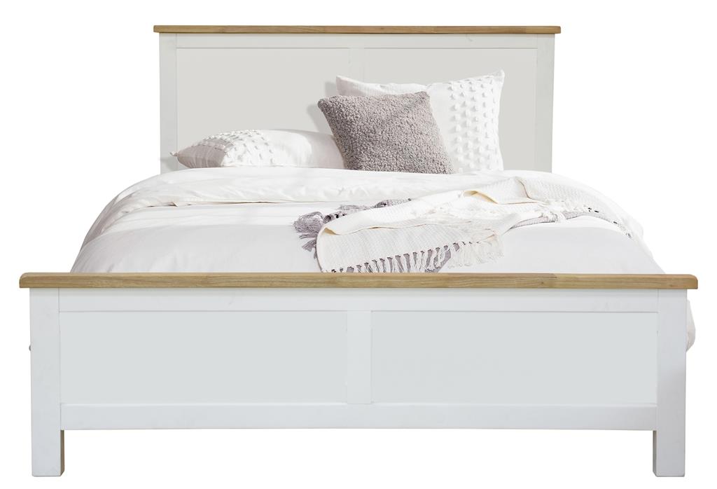 Driftwood Double Bed - Oak/White