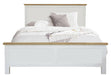 Driftwood Double Bed - Oak/White