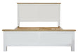 Driftwood Double Bed - Oak/White