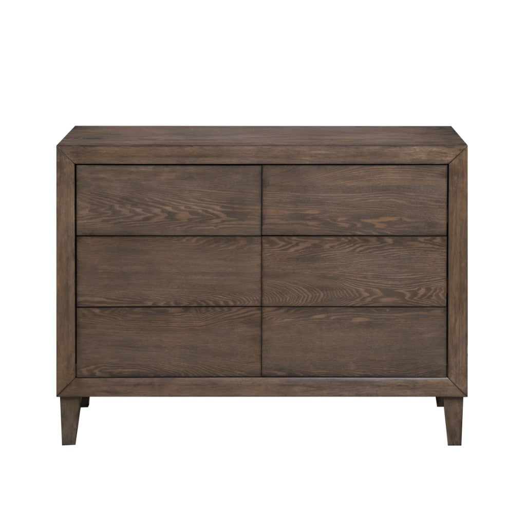 Siesta 6 Drawer Dresser - Cafe Grey
