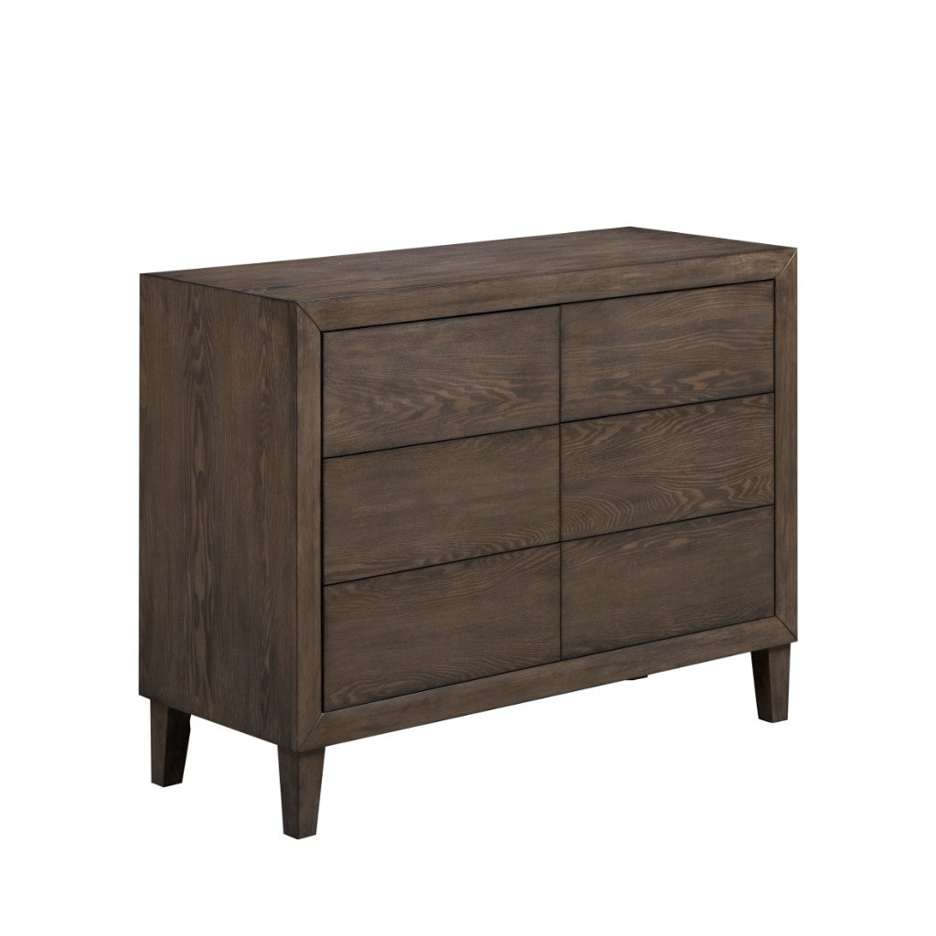 Siesta 6 Drawer Dresser - Cafe Grey