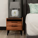 Nook 2 Drawer Bedside Table - Oak