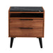 Nook 2 Drawer Bedside Table - Oak