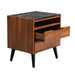 Nook 2 Drawer Bedside Table - Oak